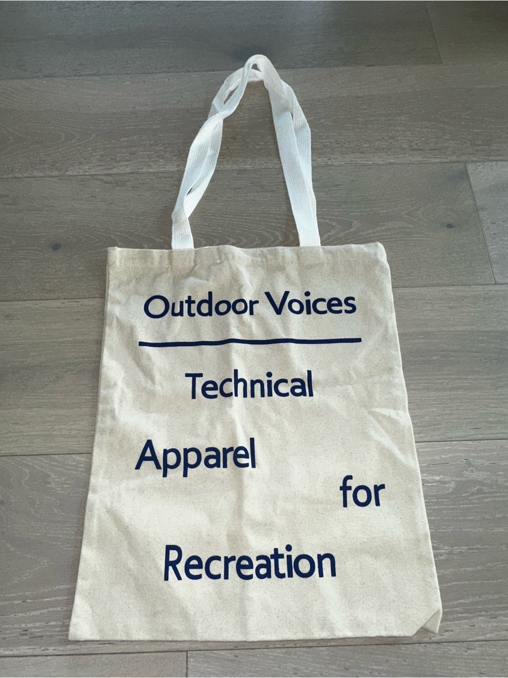 Outdoor Voices Canvas Tote Bag new